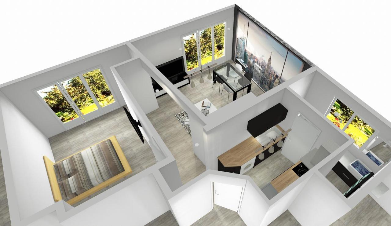 Charmant Appartement 1-4 Personnes, Proche Centre Avec Parking Nantes Ngoại thất bức ảnh